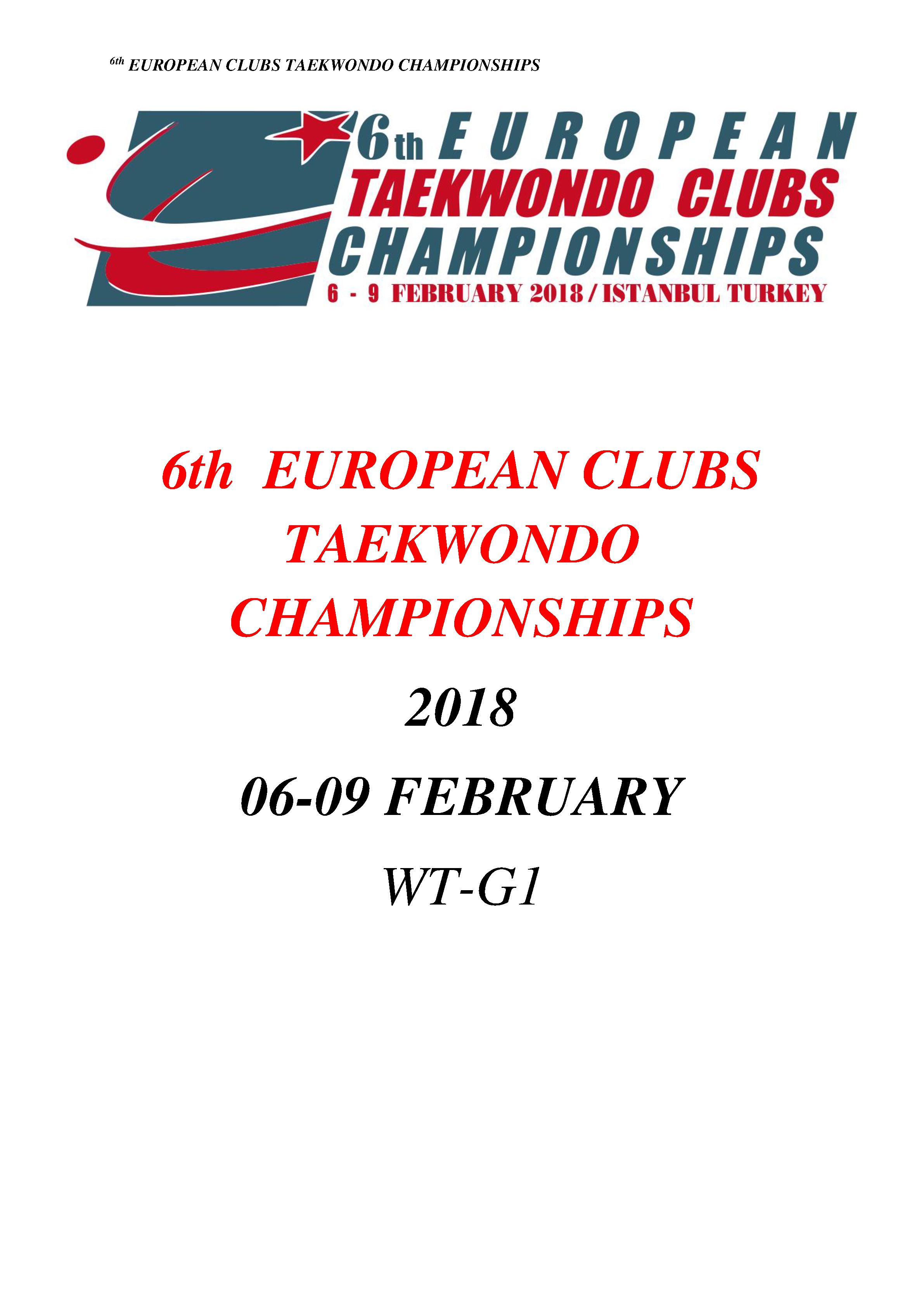 Картинки по запросу 6th European Taekwondo Clubs Championships